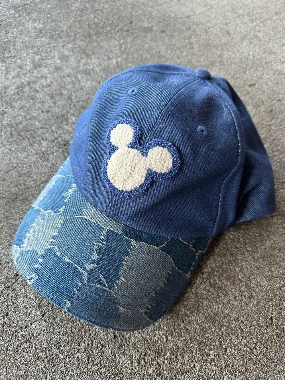Disney Micky Mouse Denim Patchwork Adjustable Hat